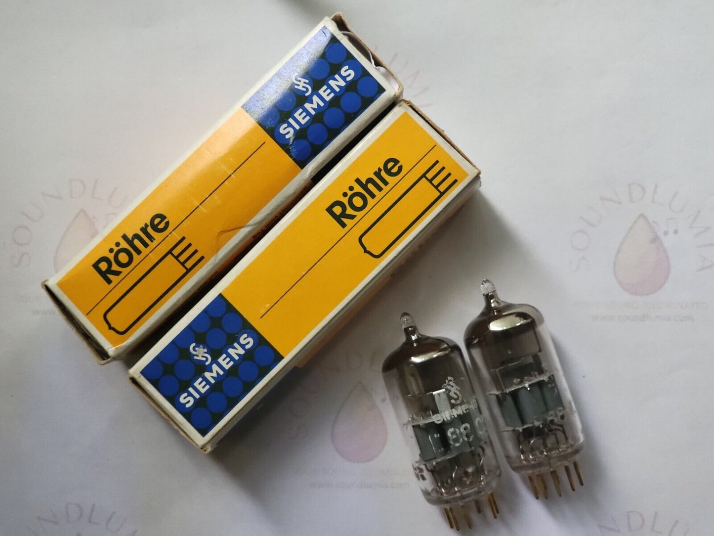 Siemens E88CC 6922 Passendes Paar in Originalverpackungen - A0 1# - München 1962/63 - NOS