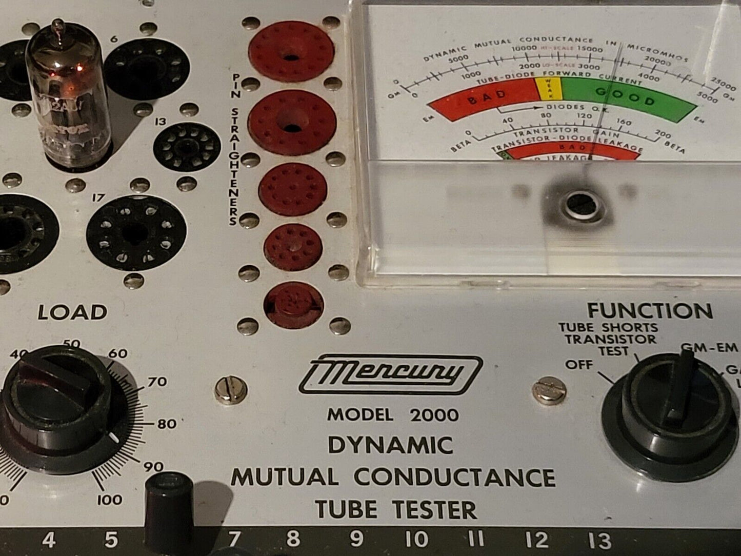 Amperex ECC82 12AU7 Lange Platten 45° Folie D Getter - Valvo Hamburg 1956 K62 - NOS