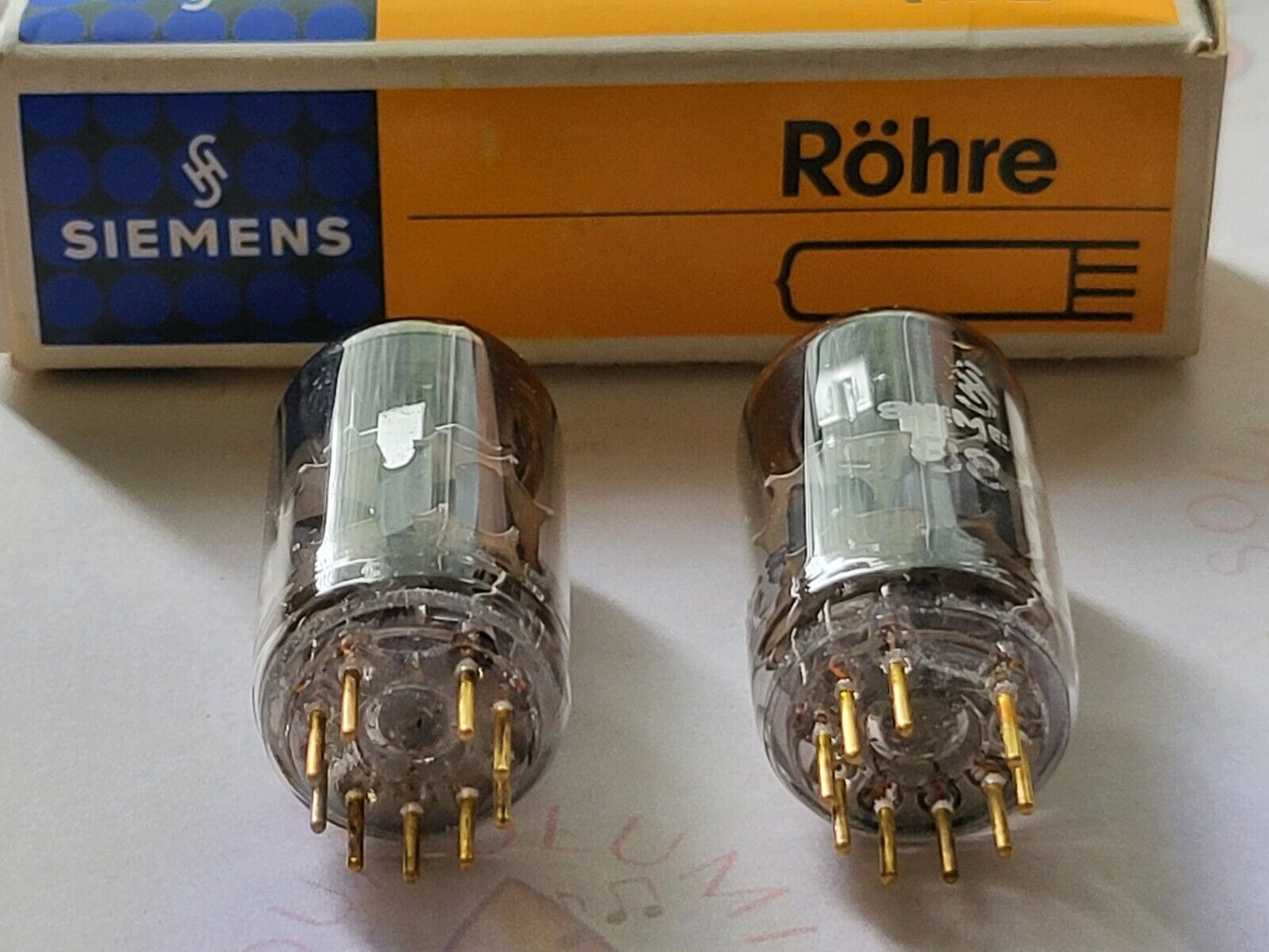 Siemens E88CC 6922 Passendes Paar in Originalverpackungen - A0 1# - München 1962/63 - NOS