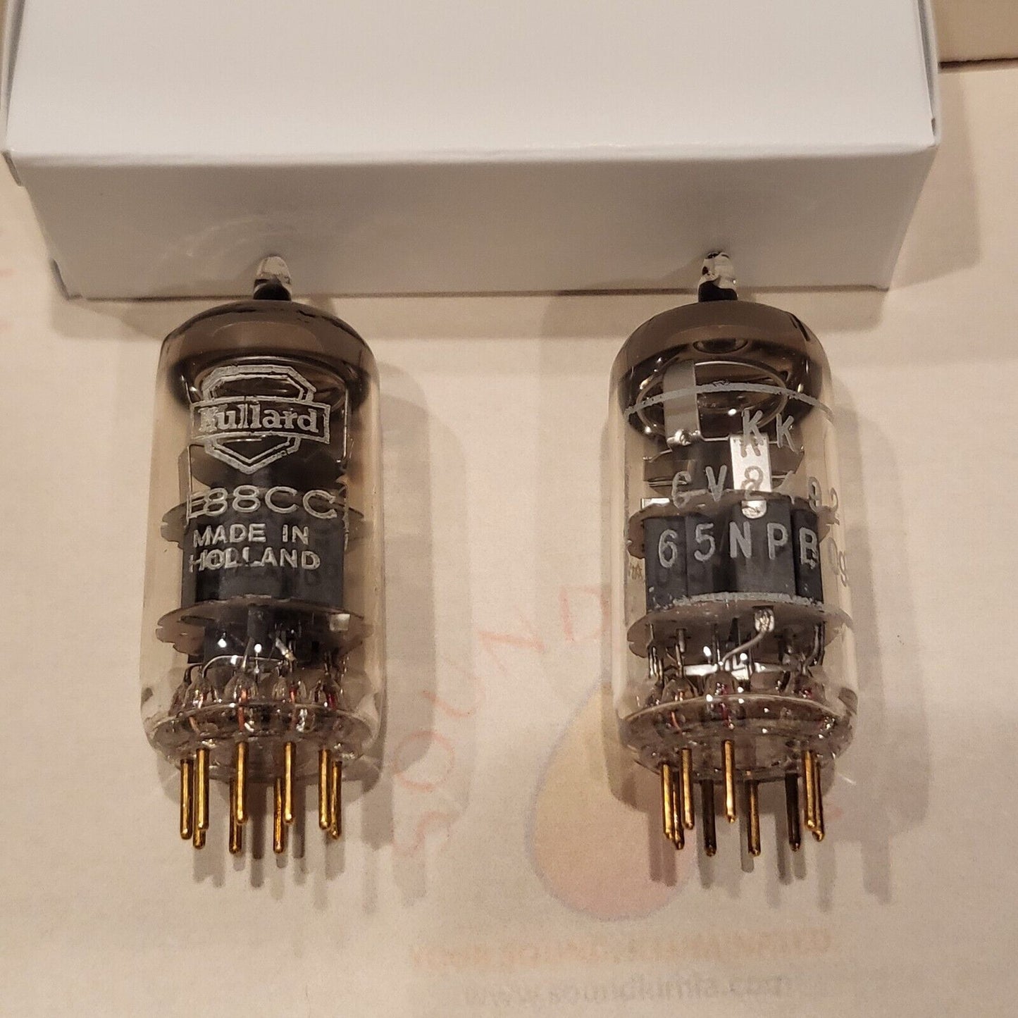 Mullard E88CC Tubes Matched Pair - 1963/65 - NOS