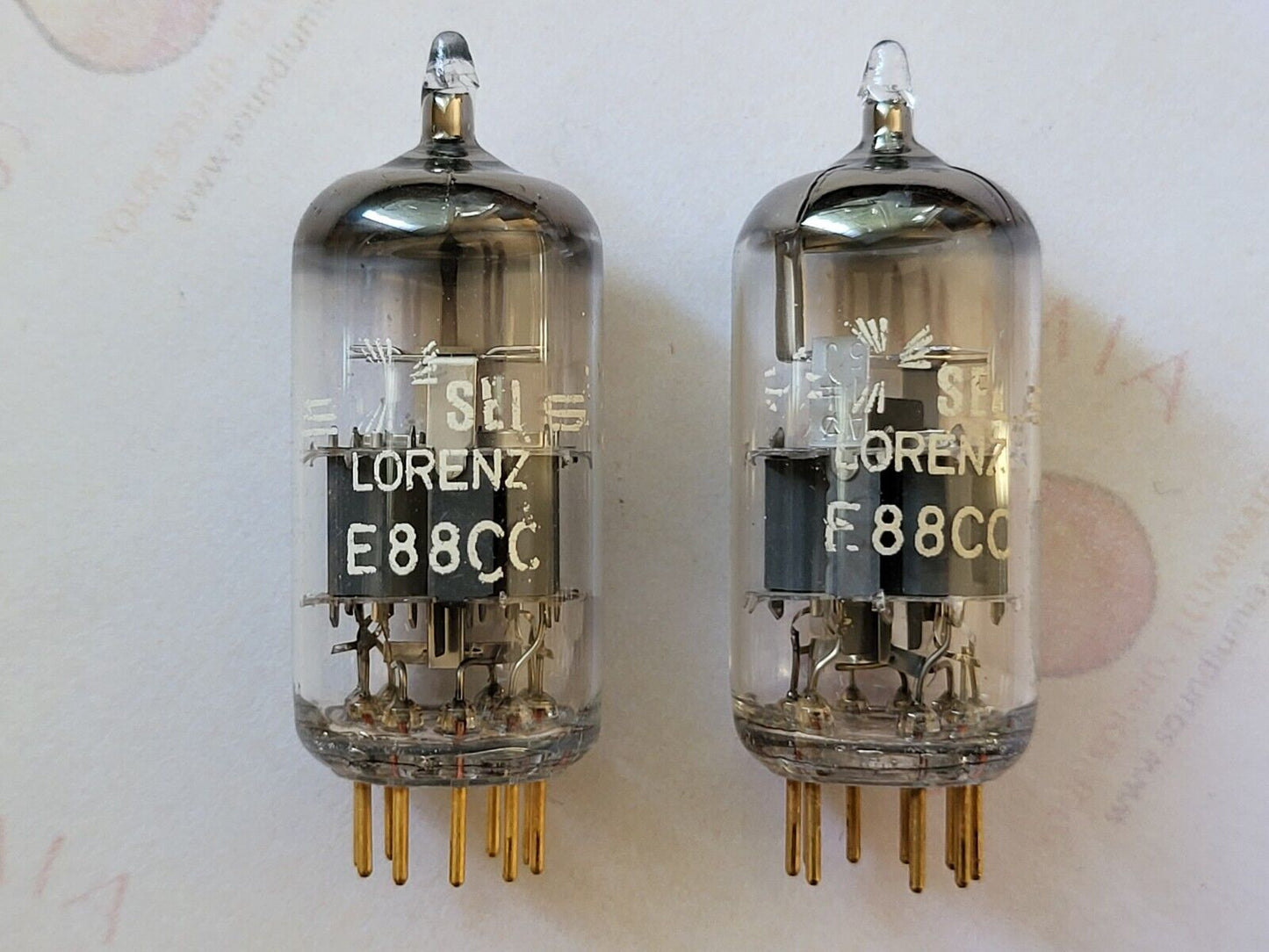 Siemens E88CC Graue Schilder Passendes Paar - München A0 1‡ 5J - Lorenz Label - NOS