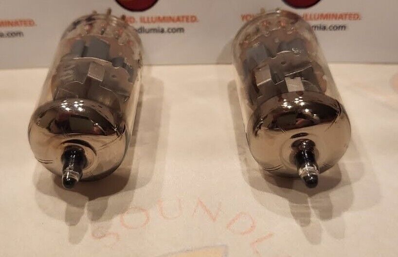 Amperex 6922 E88CC JAN Military Tubes Matched Pair - USA 1966 - Same code - NOS