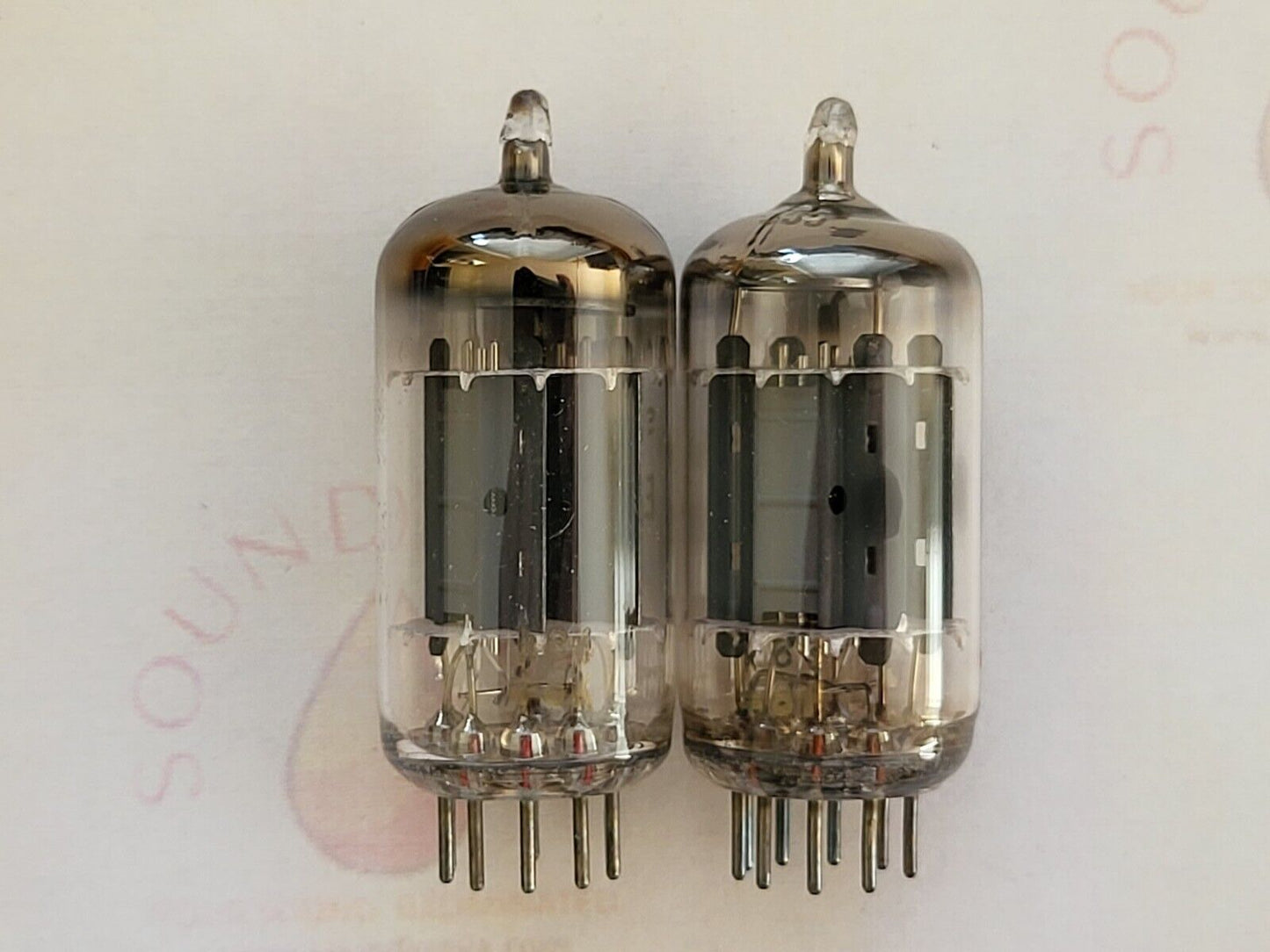 Siemens ECC82 12AU7 Long Gray Plates Matched Pair - Munich K64 ‡8K/K65 ‡8F -NOS
