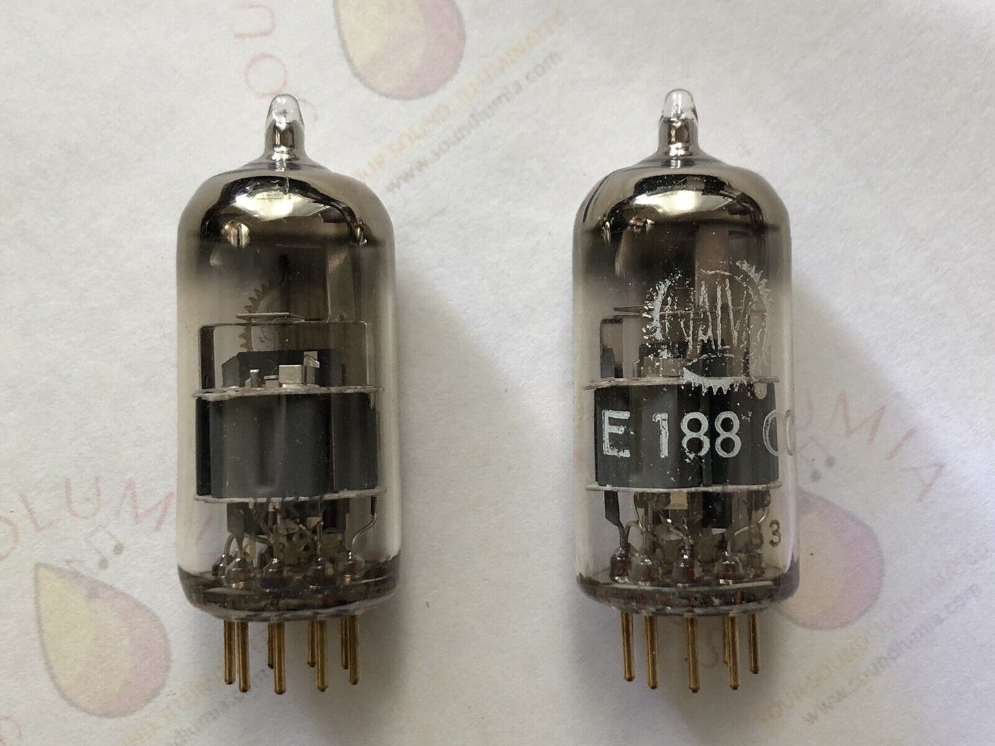 Valvo E188CC 7308 Preamp Tubes - Matched Pair - Holland 1961 - Same code - NOS