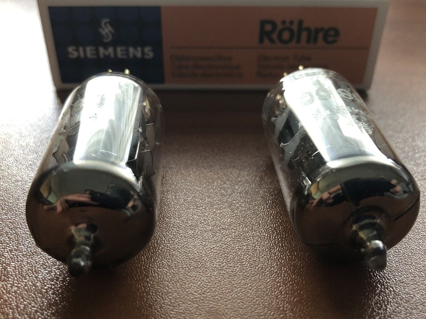 Siemens E88CC 6922 Preamp Tubes Matched Pair Original Box - Munich 1963/64 - NOS