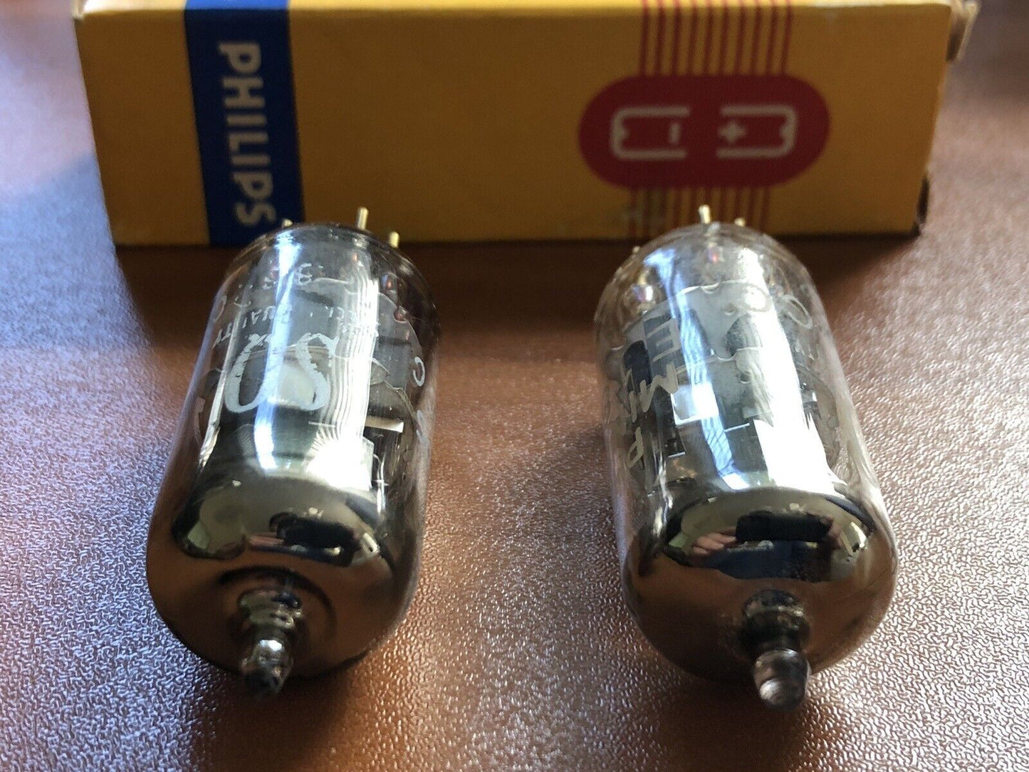 Philips SQ E188CC 7308 Vorverstärkerröhren, passendes Paar - Miniwatt - Holland 1965 - NOS