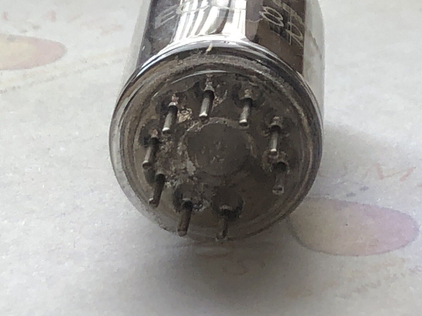 Telefunken ECC82 12AU7 Tubes Ribbed Plate Diamond Bottom - Berlin 1955 -Near NOS