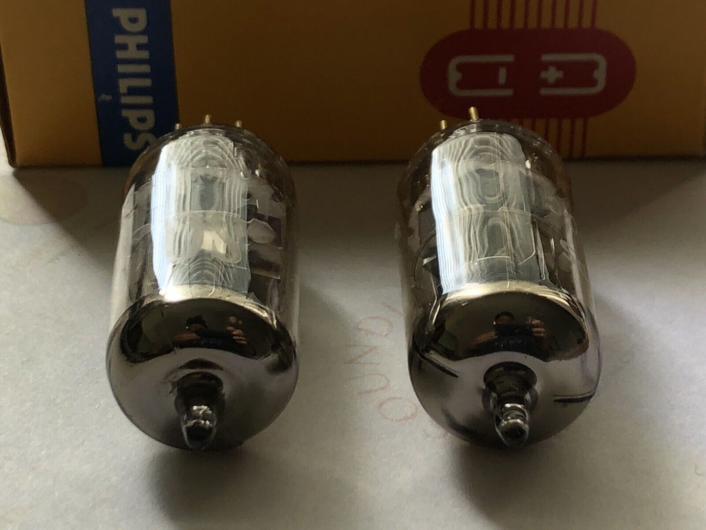 Philips SQ E188CC 7308 Preamp Tubes Matched Pair - Holland 1968/69 - NOS