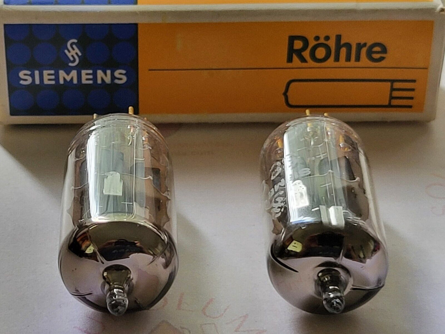 Siemens E88CC 6922 Passendes Paar in Originalverpackungen - A0 1# - München 1962/63 - NOS