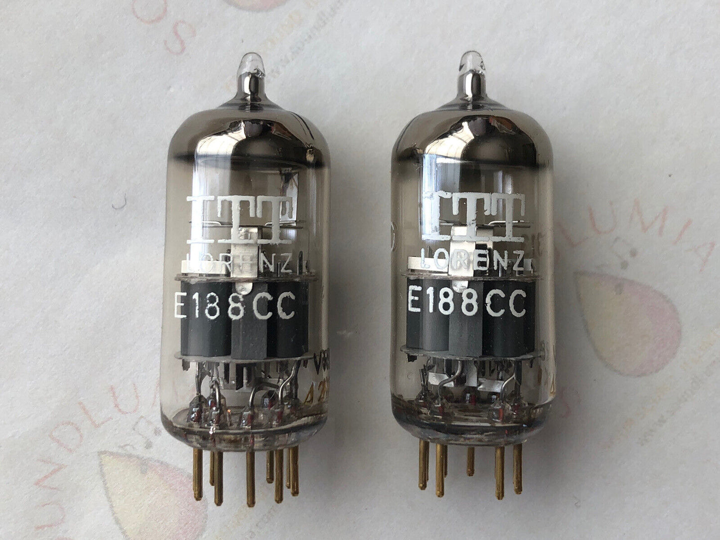 Lorenz E188CC 7308 Preamp Tubes - Matched Pair - Holland 1962 - Same code - NOS