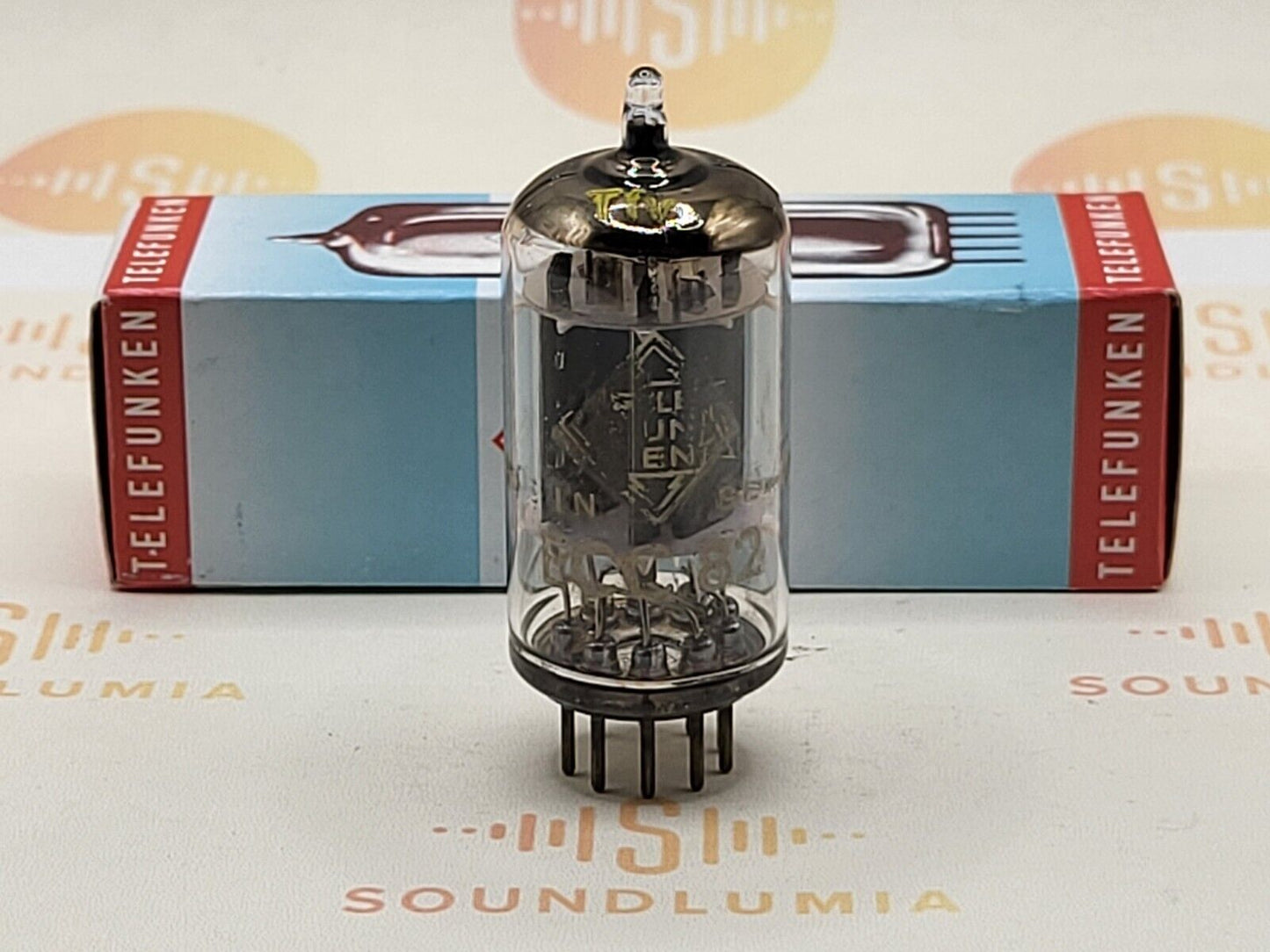 Telefunken ECC82 12AU7 Glatte Platten