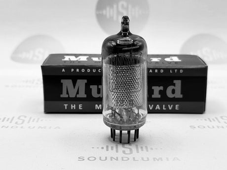 Mullard EF86 9R1 vacuum tube with Mesh Plate and SQ Getter, image 16