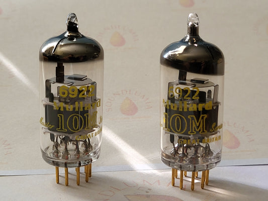 Mullard 6922 = E88CC Matched Pair - 10M-Serie - Blackburn 1961 - Starkes NOS