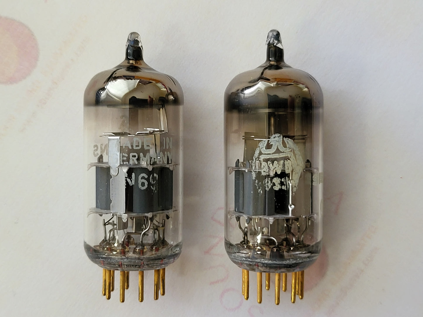 Siemens CCa (E88CC+) Silver Shield A-Frame Matched Pair w/ BWB Tube - Munich A4 9L/A6 0G - NOS