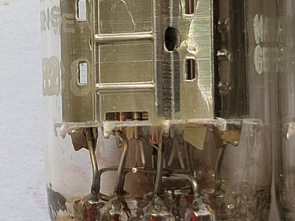 Siemens ECC82 12AU7 SELTENES 14 mm Chromplatten-Paar, passend – München 1962 – NOS