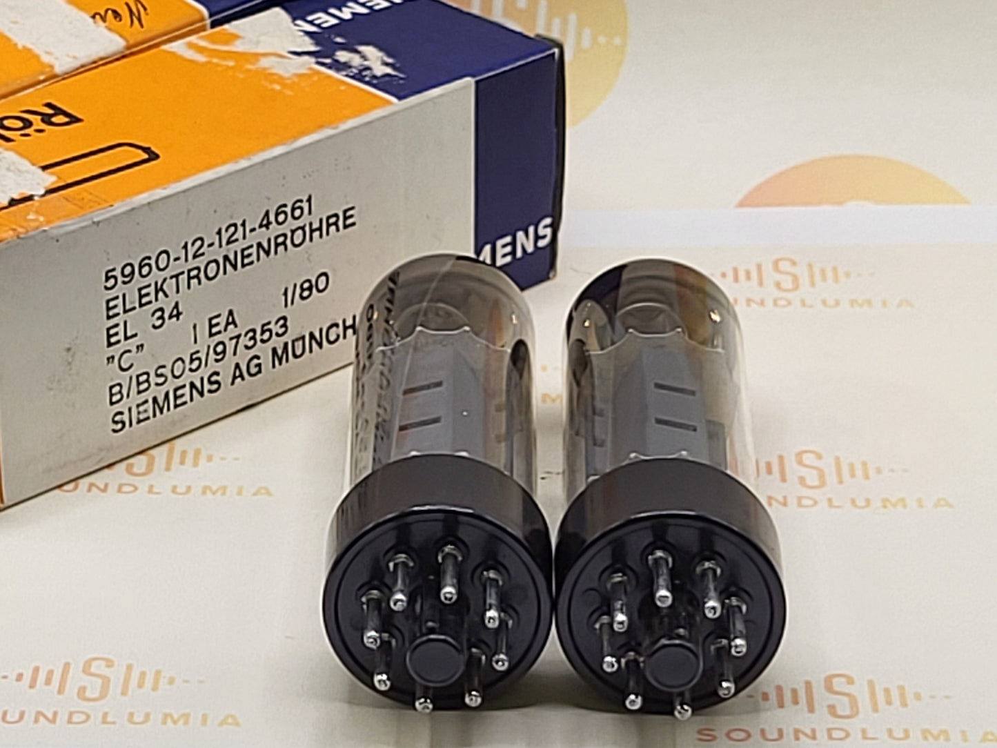 Siemens EL34 Passendes Paar Originalverpackung - Neuware