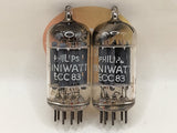 Philips ECC83 MC2 vacuum tube with D-Foil Getter and Long Plates, image 2