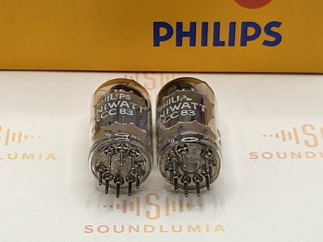 Philips ECC83 MC2 vacuum tube with D-Foil Getter and Long Plates, image 7