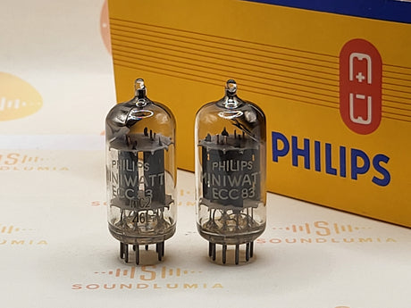 Philips ECC83 MC2 vacuum tube with D-Foil Getter and Long Plates, image 11