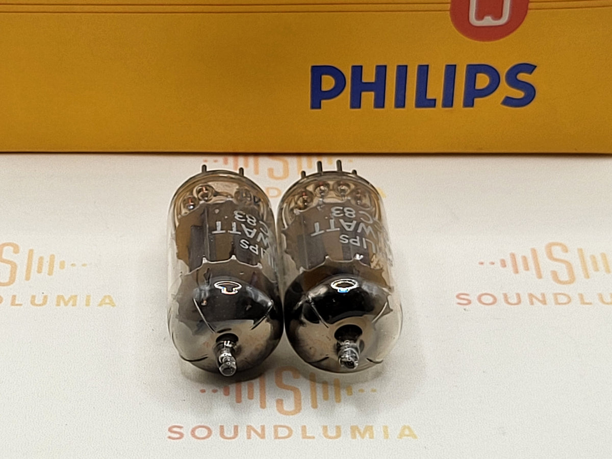 Philips ECC83 MC2 vacuum tube with D-Foil Getter and Long Plates, image 16