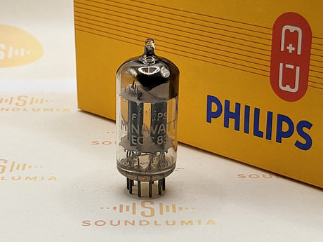 Philips ECC83 MC2 vacuum tube with D-Foil Getter and Long Plates, image 26