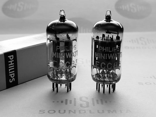 Philips ECC83 12AX7 vacuum tube with D-Foil Getter and Long Plates, image 11