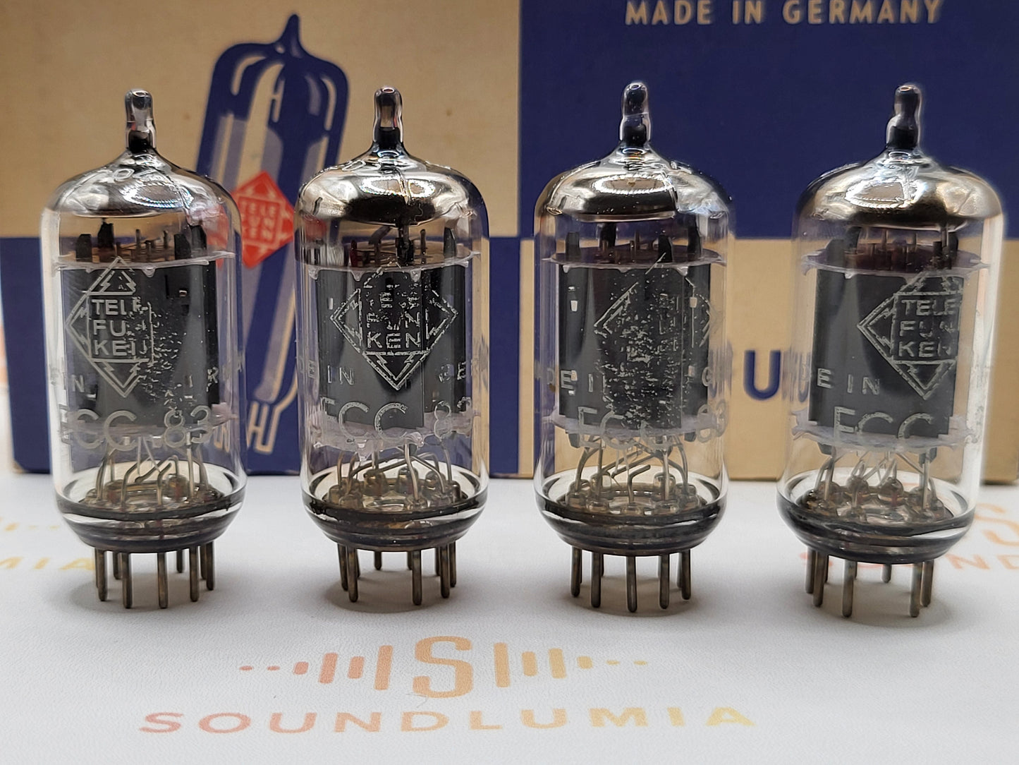 Telefunken ECC83 12AX7 Plaques lisses Berlin