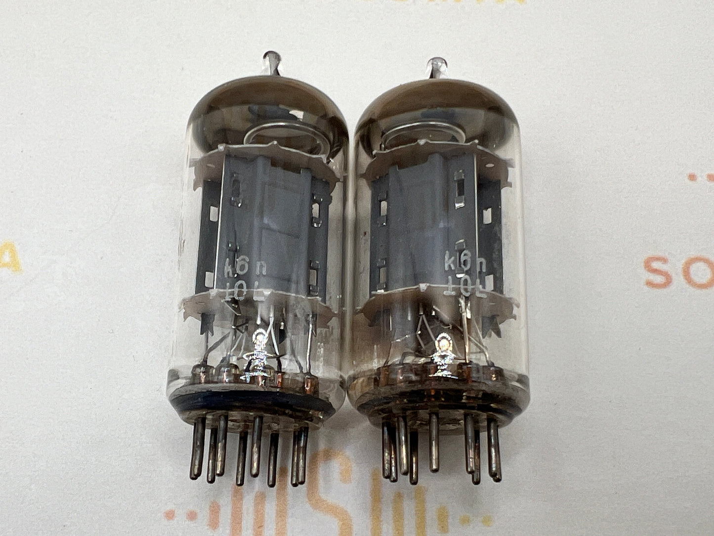 Telefunken ECC82 Piastre Righe ◇ (Edizione Siemens Hall 6)