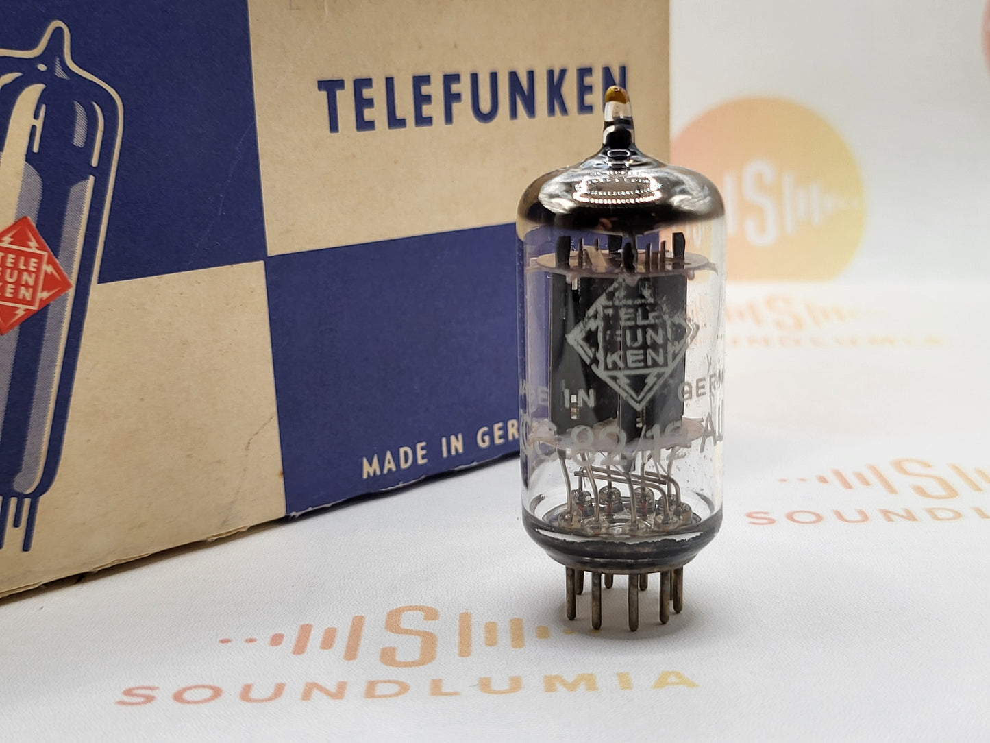 Telefunken ECC82 12AU7 Glatte Platten