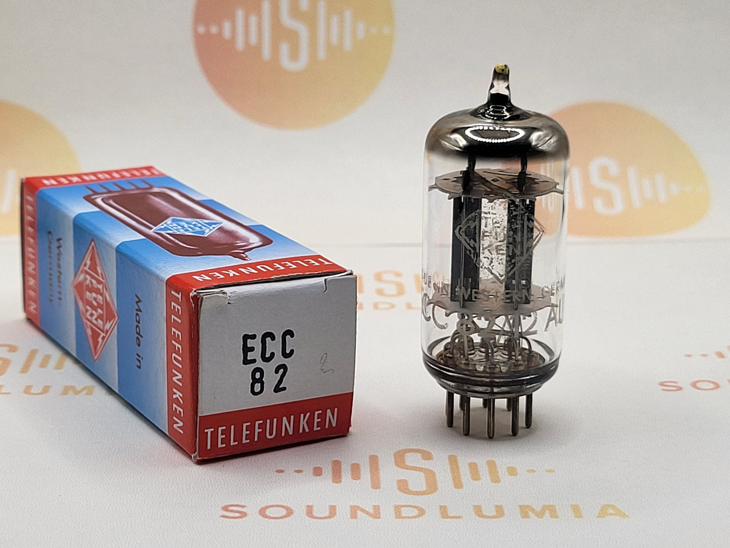 Telefunken ECC82 12AU7 Glatte Platten