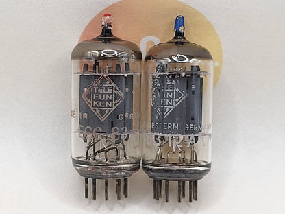 Telefunken ECC83 12AX7 Plaques lisses Berlin