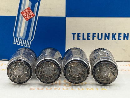 Telefunken ECC82 Plaques côtelées Fond diamant - Allemagne