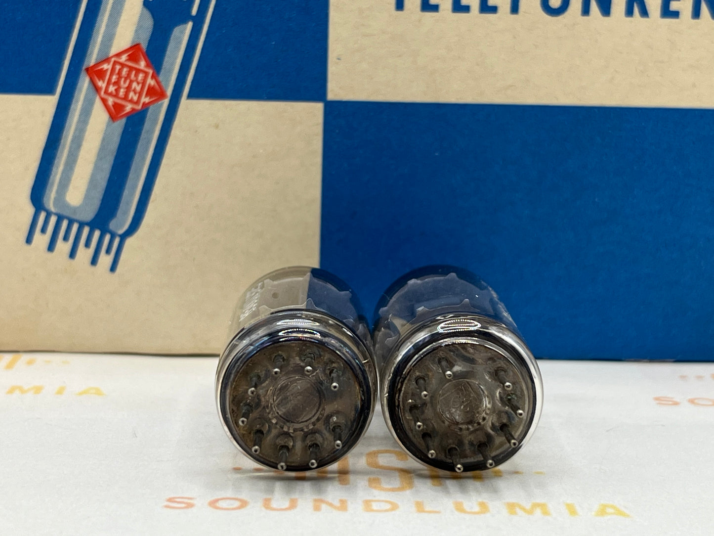 Telefunken ECC82 12AU7 Glatte Platten