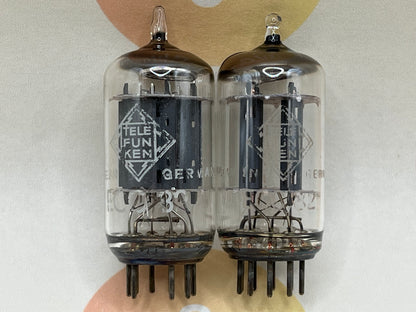 Telefunken ECC82 12AU7 Glatte Platten