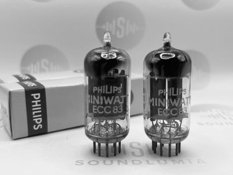 Philips ECC83 MC2 vacuum tube with D-Foil Getter and Long Plates, image 33