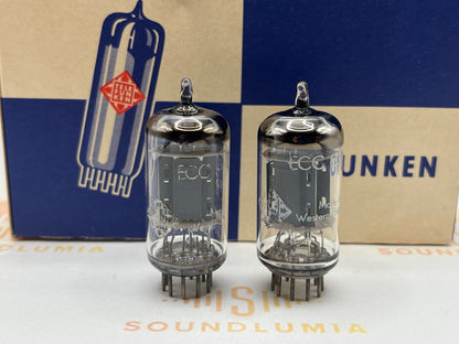 Telefunken ECC83 12AX7 Ribbed Plates Berlin