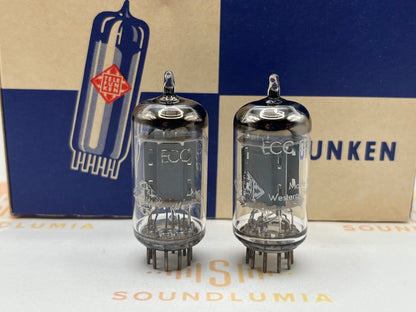 Telefunken ECC83 12AX7 Plaques nervurées Berlin  