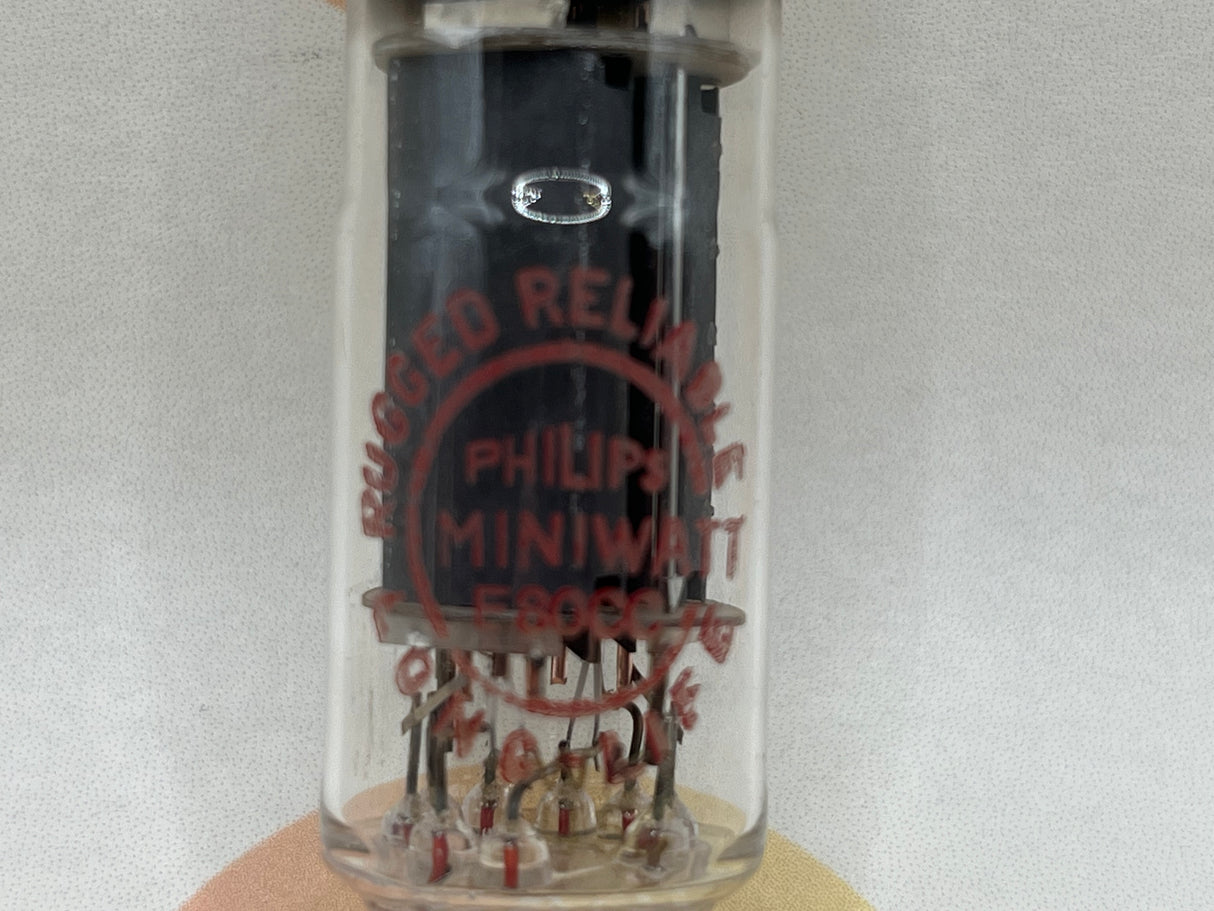 Philips E80CC vacuum tube with D-Foil Getter and Pinched Waist, image 4