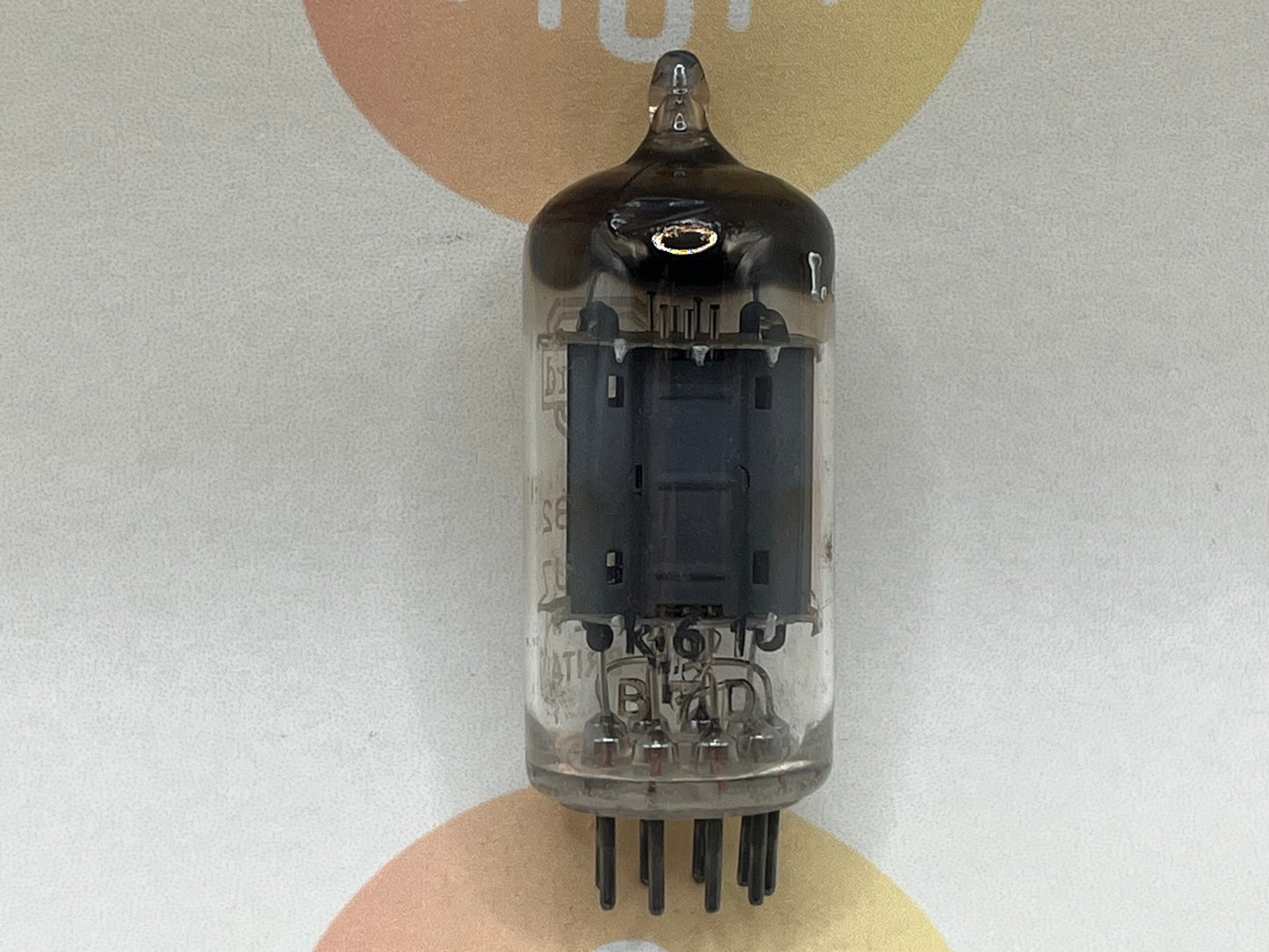 Mullard ECC82 12AU7 Long Plates Square Getter
