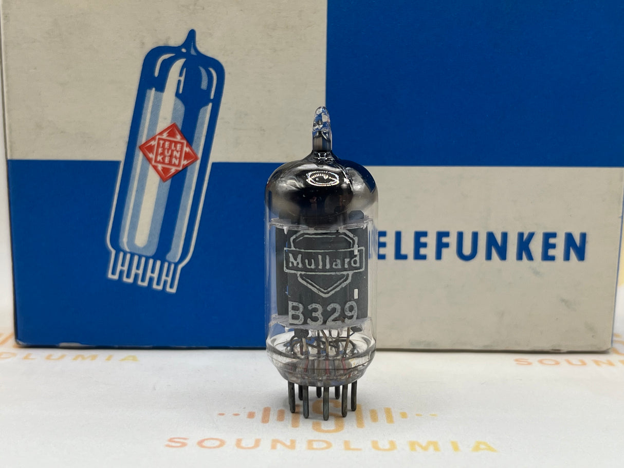Telefunken B329 12AU7 vacuum tube with SQ Getter and Long Plates, image 1