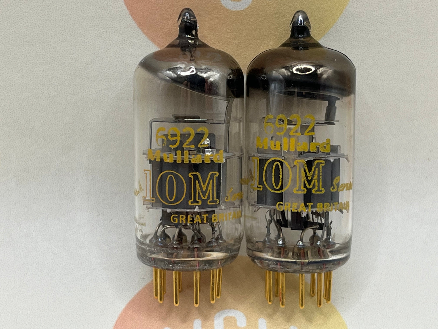 Mullard 6922 = E88CC Matched Pair - 10M-Serie - Blackburn 1961 - Starkes NOS