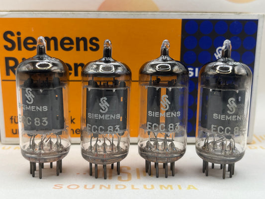Siemens ECC83 12AX7 vacuum tube with O-Getter and Long Plates, image 12