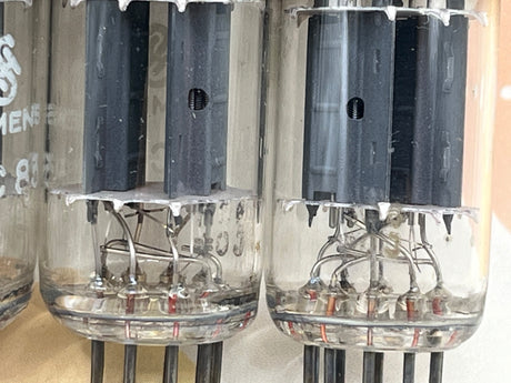 Siemens ECC83 12AX7 vacuum tube with O-Getter and Long Plates, image 16
