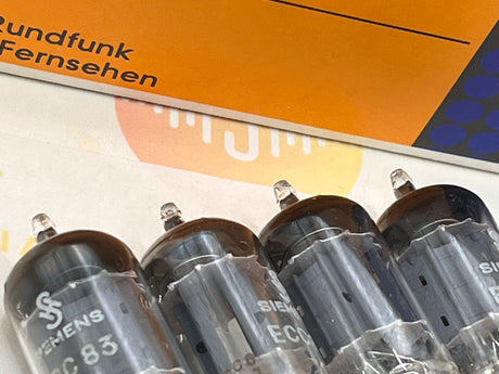 Siemens ECC83 12AX7 vacuum tube with O-Getter and Long Plates, image 18