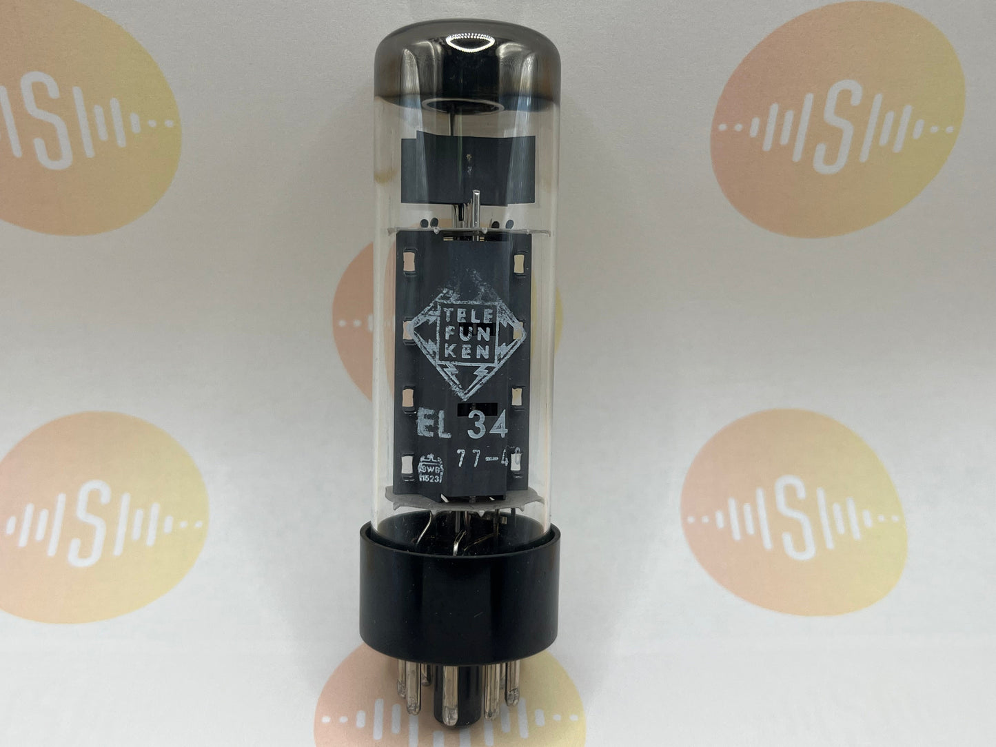 1x Telefunken EL34 O-Getter Boîte militaire originale – BWB Falcon – Pour Bundeswehr – Ulm 1977 – NIB NOS