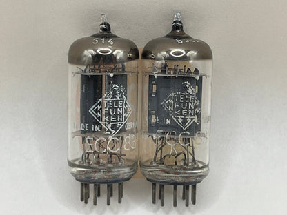 Telefunken ECC83 12AX7 Plaques nervurées Berlin  