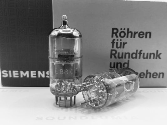 Siemens E88CC 6922 D-getter Matched Pair - Pre-acid code Production - Munich 1950s