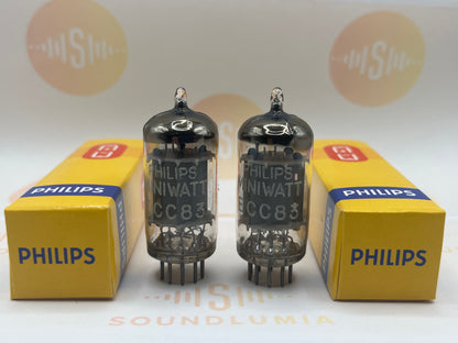 Philips ECC83 12AX7 Long Plates Foil D Getter mC5 - Heerlen