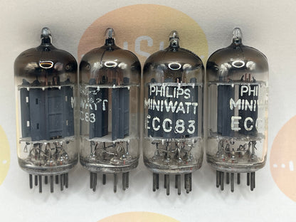 Philips ECC83 12AX7 Long Plates Foil D Getter mC5 - Heerlen