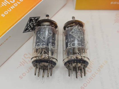 Telefunken ECC83 12AX7 Plaques lisses Berlin